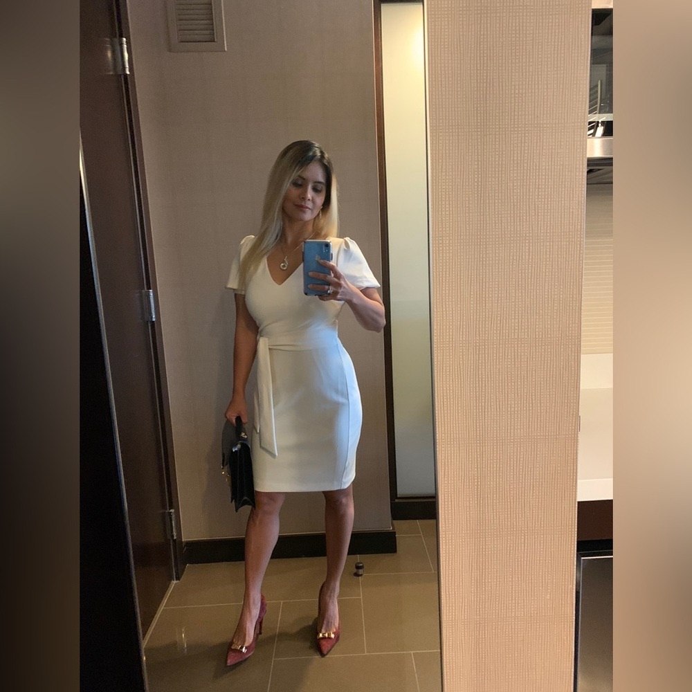 Express white xs dress